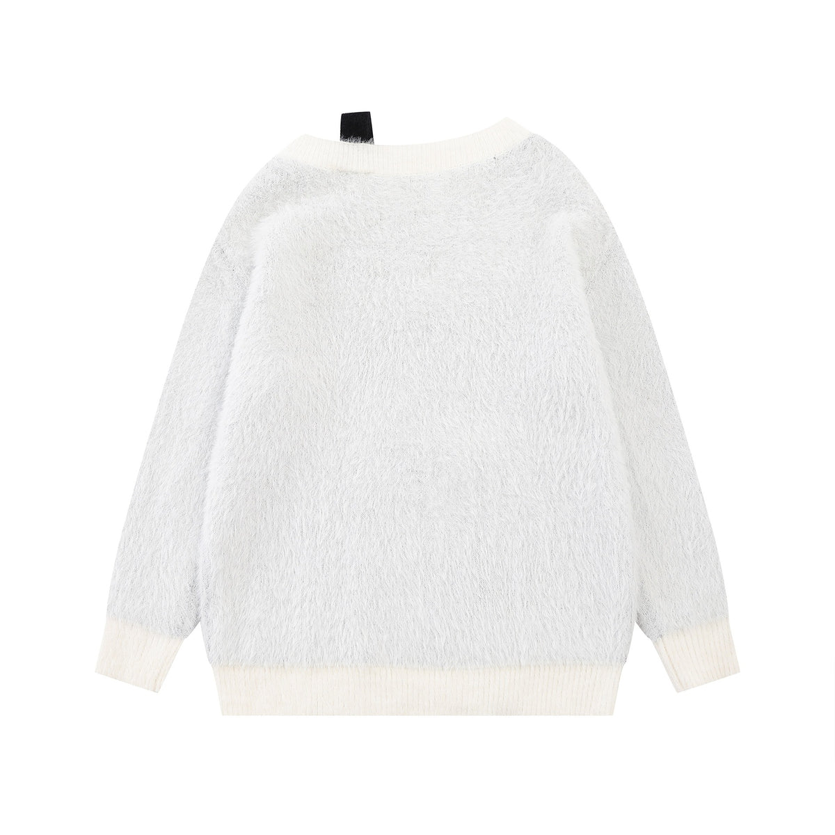 Piano keyboard jacquard design sweater